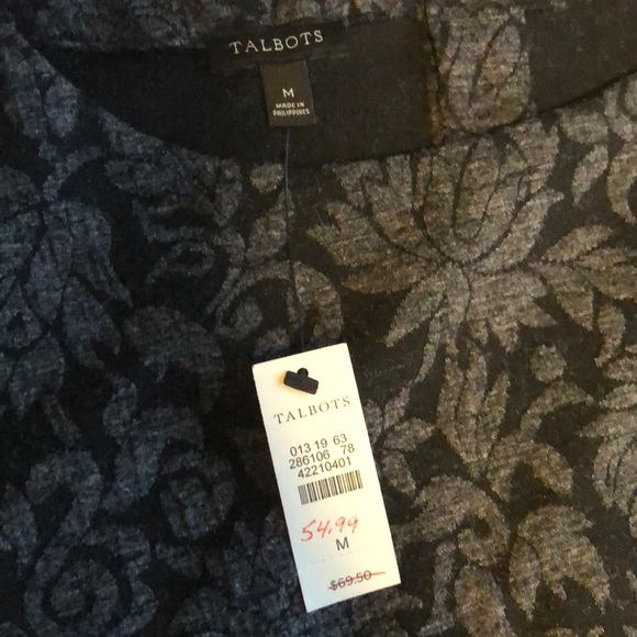 NWT Talbots floral design top | M - Picture 3 of 4